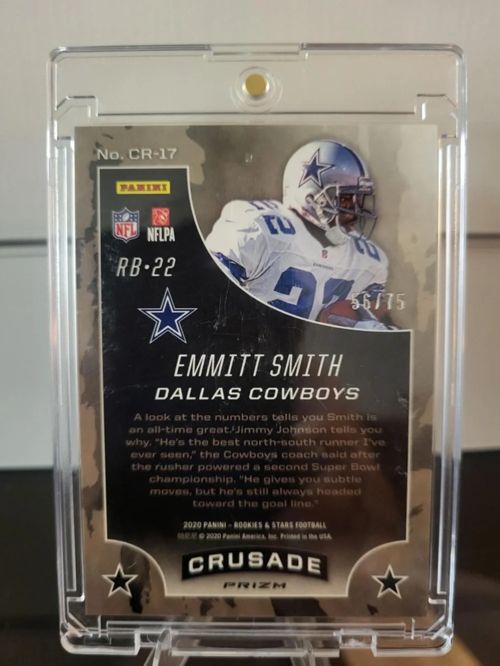 Panini Crusade Emmitt Smith 56/75 - Picture 2 of 2